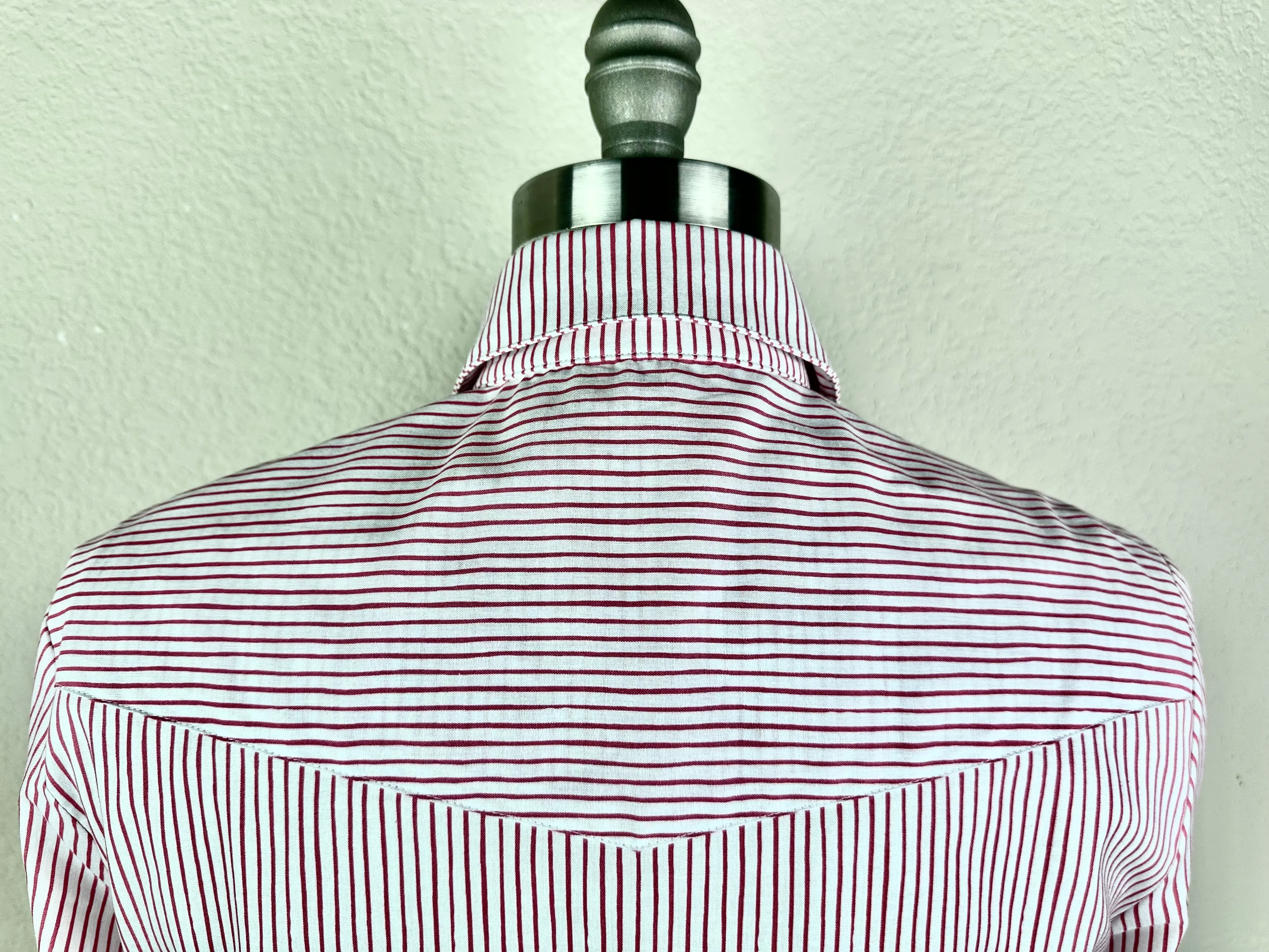 CR Tradition Azalea Pink and White Pencil Stripe- FINAL SALE