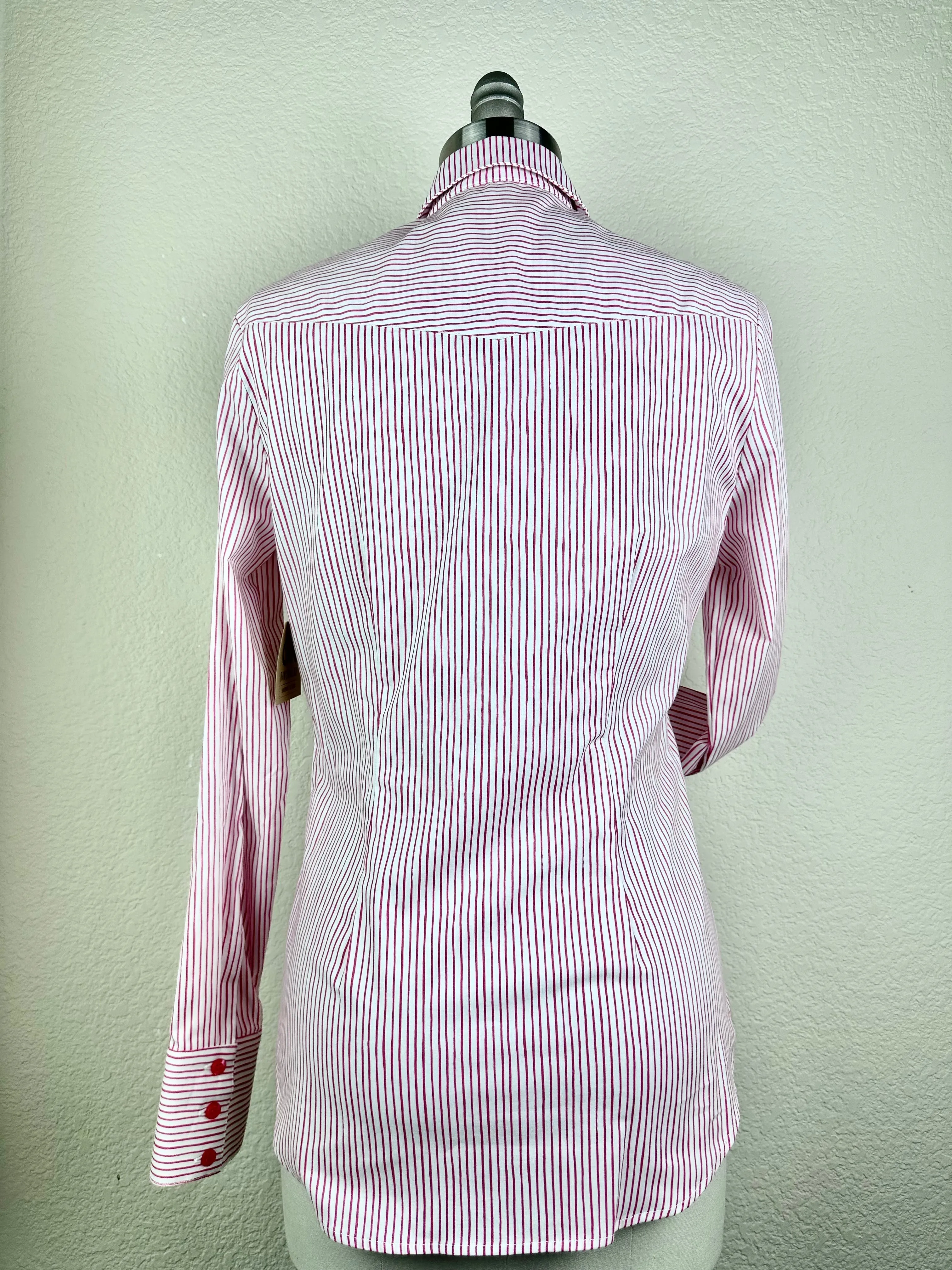 CR Tradition Azalea Pink and White Pencil Stripe- FINAL SALE