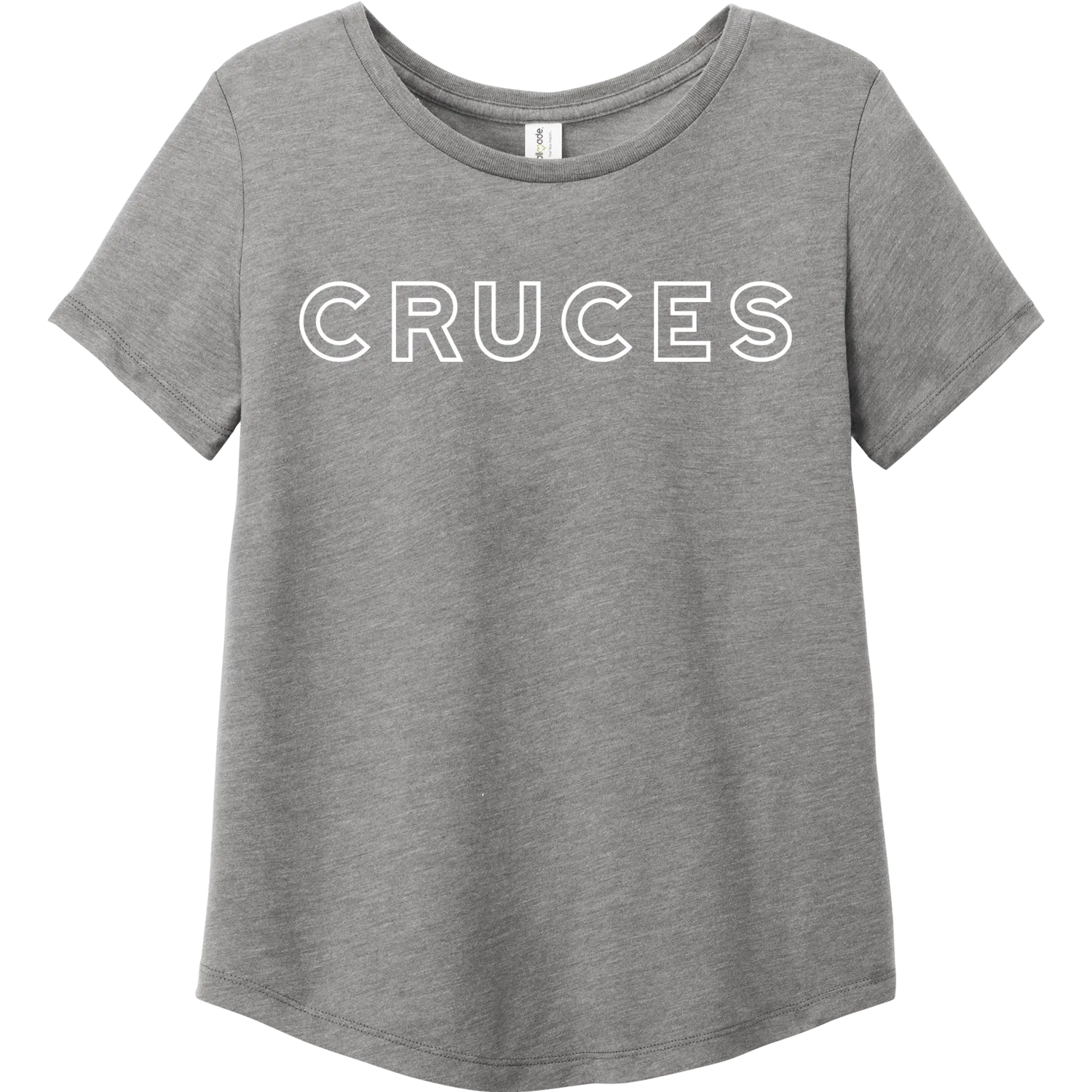 CRUCES Relaxed Scoopneck Tee