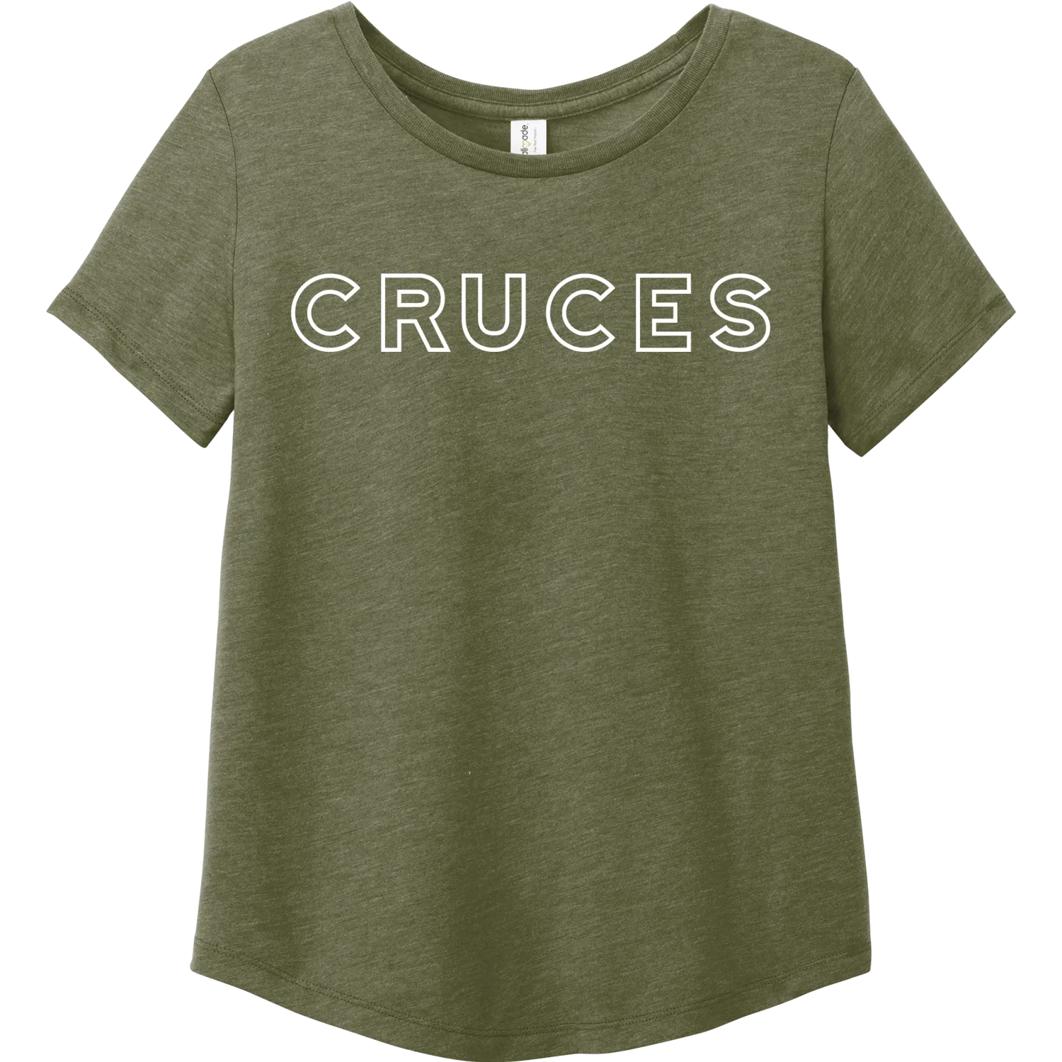 CRUCES Relaxed Scoopneck Tee