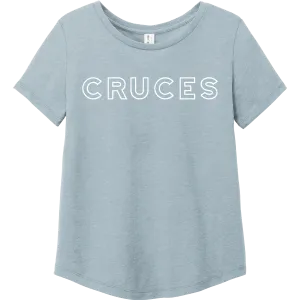 CRUCES Relaxed Scoopneck Tee
