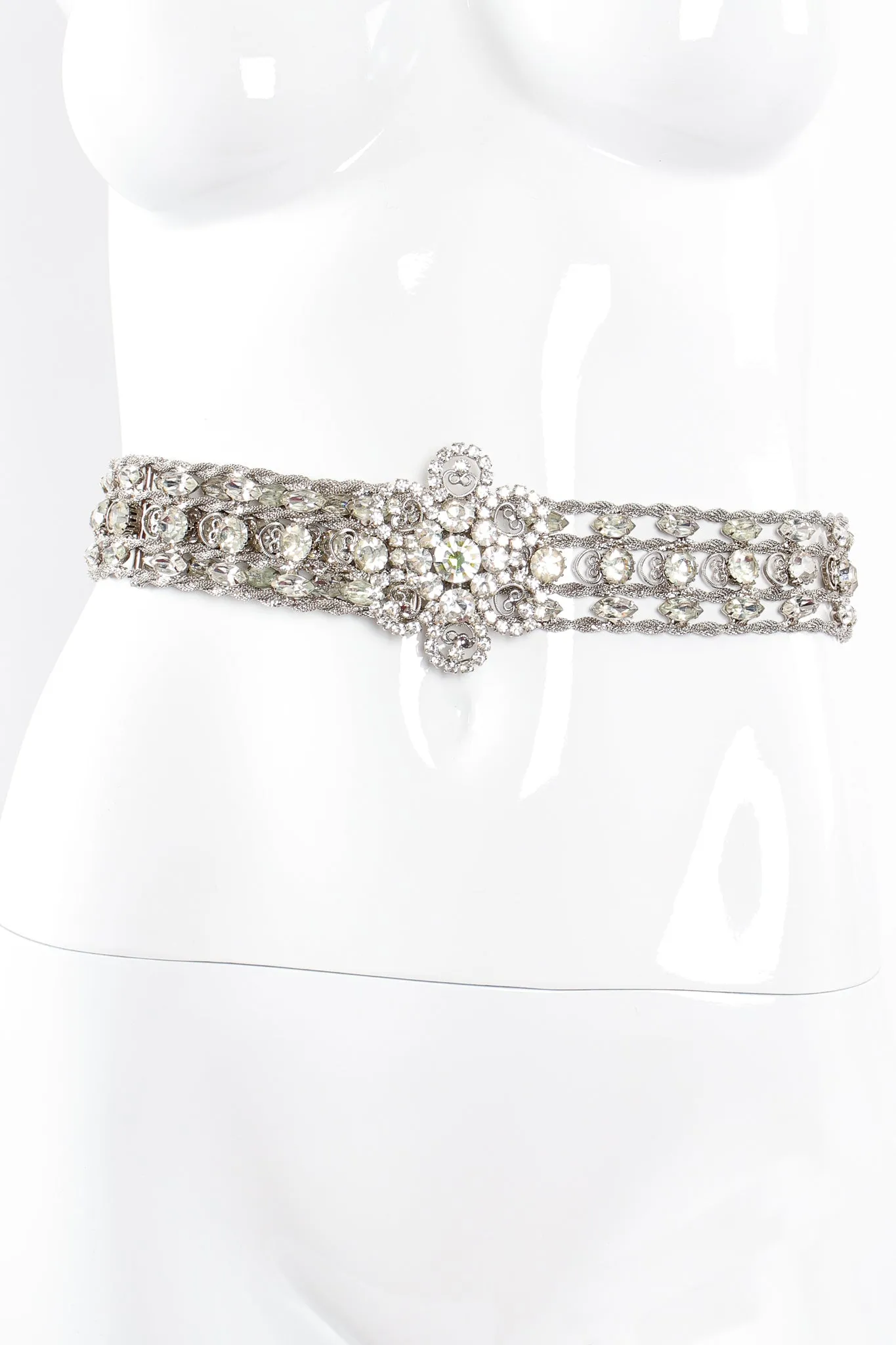 Crystal Rhinestone Metal Belt