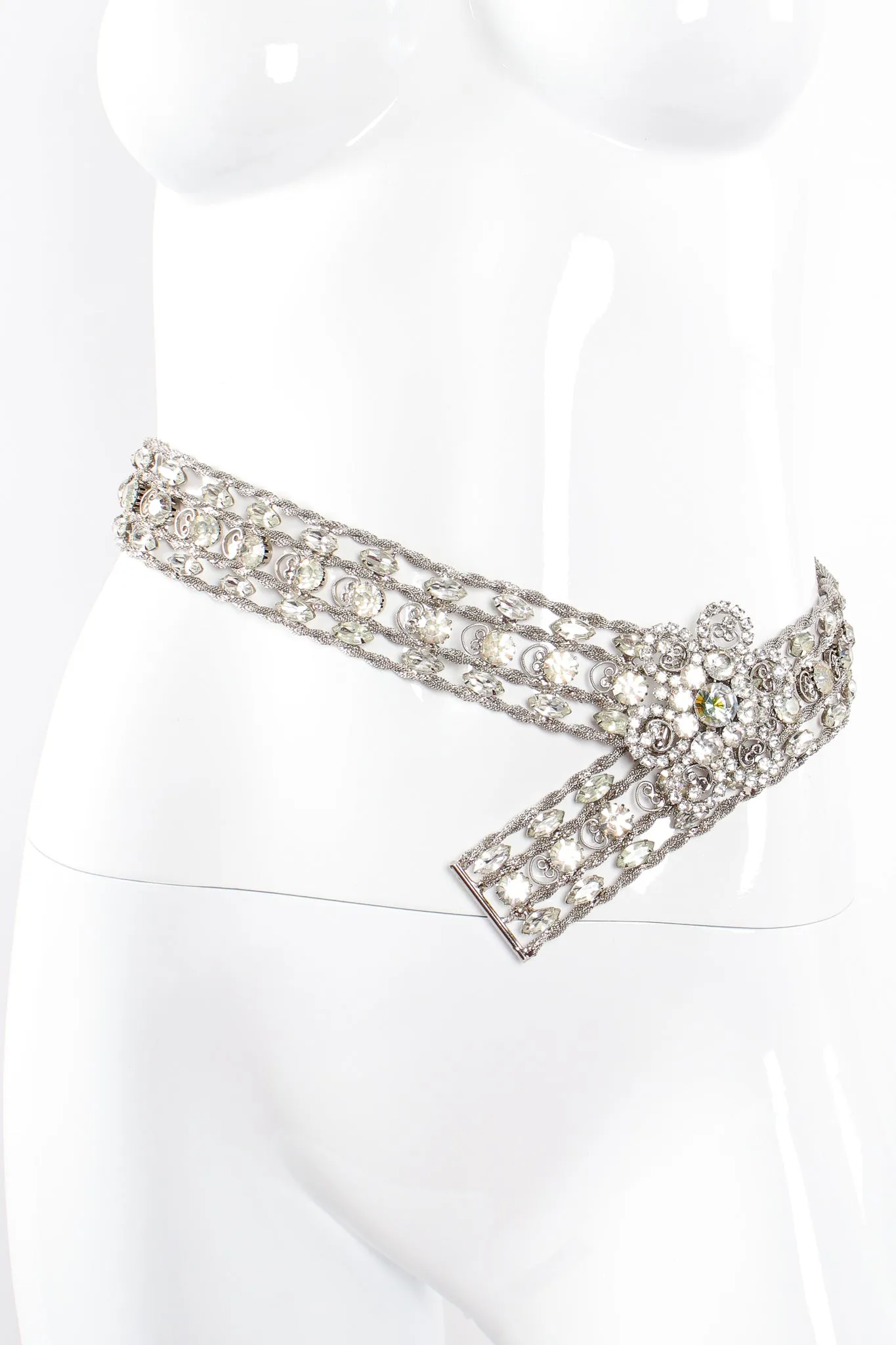 Crystal Rhinestone Metal Belt