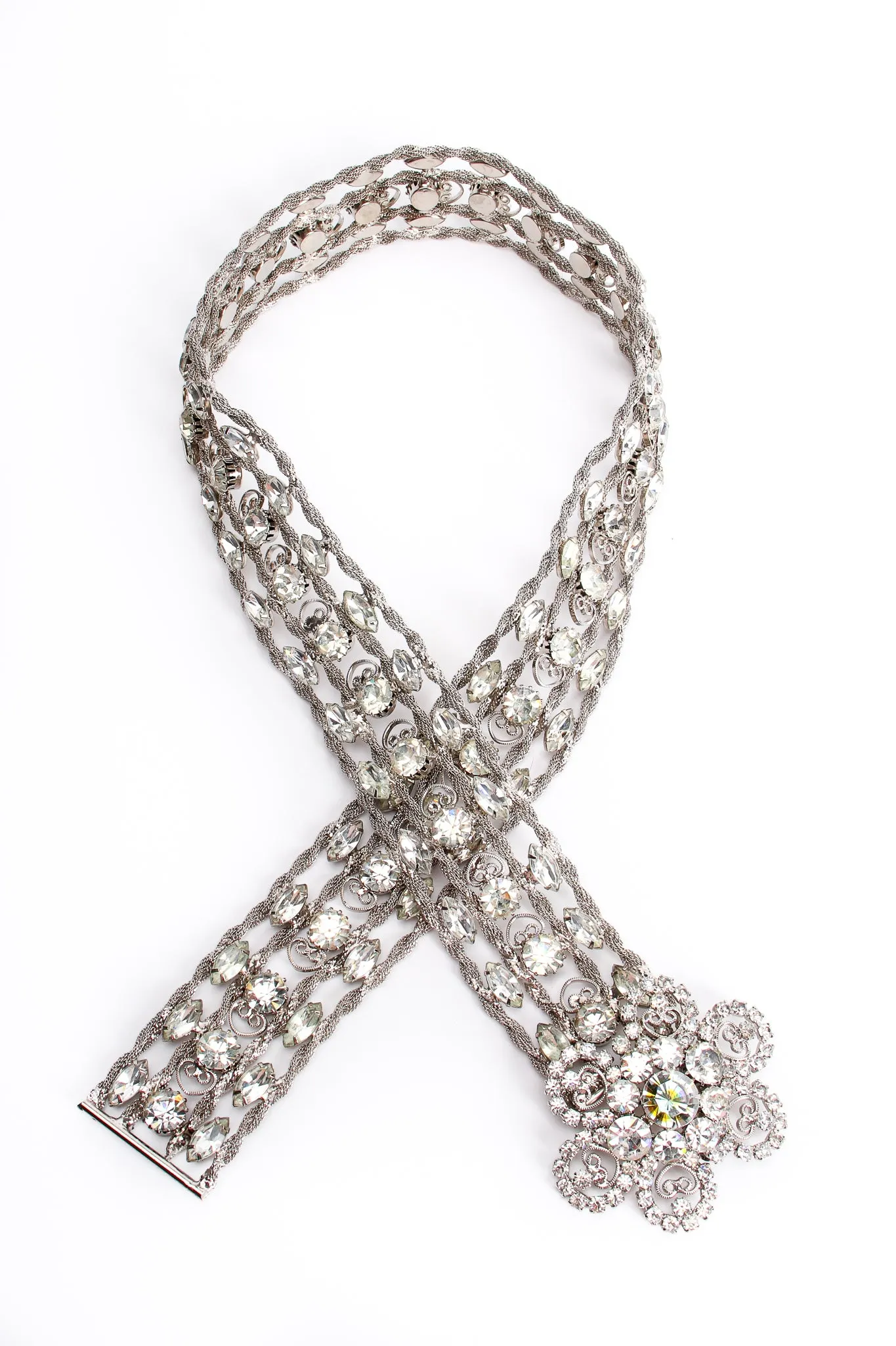 Crystal Rhinestone Metal Belt
