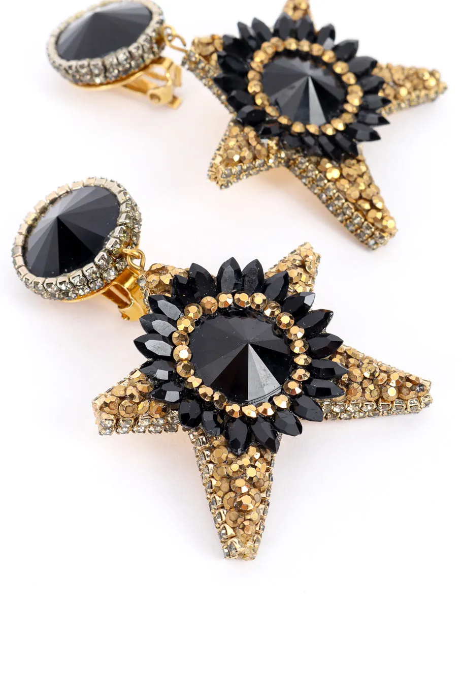 Crystal Rhinestone Star Drop Earrings