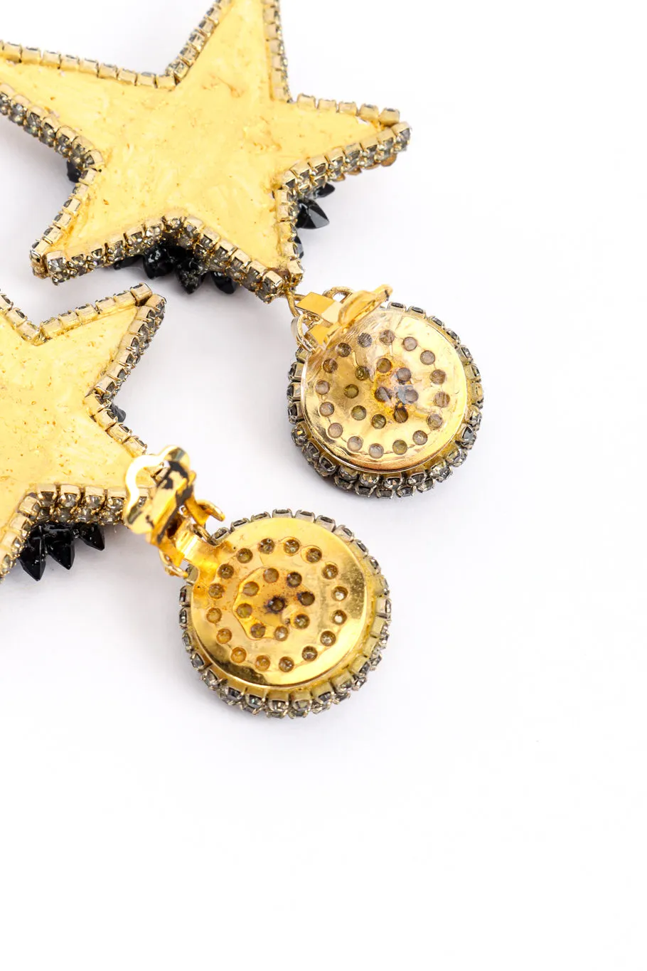 Crystal Rhinestone Star Drop Earrings