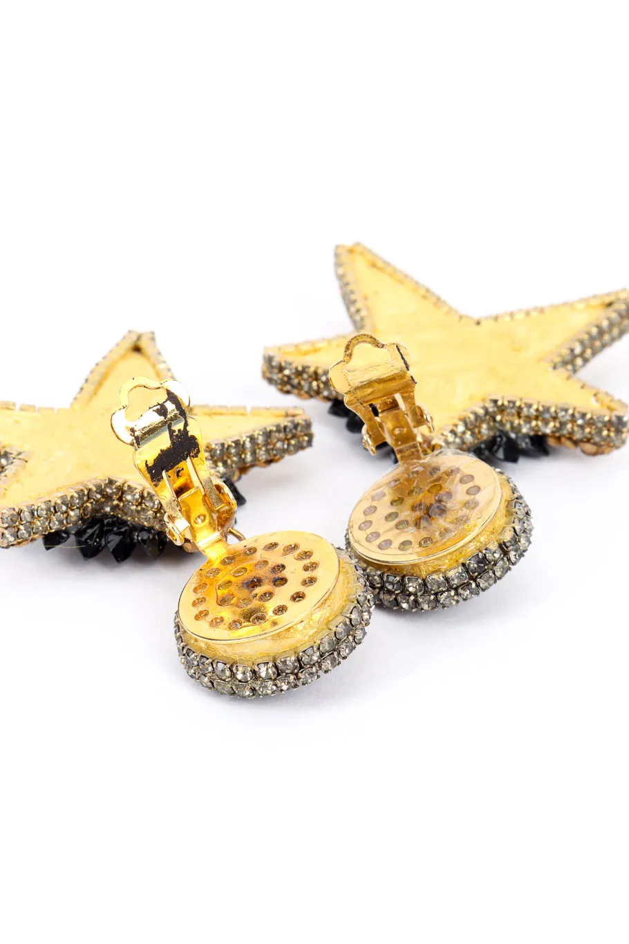 Crystal Rhinestone Star Drop Earrings