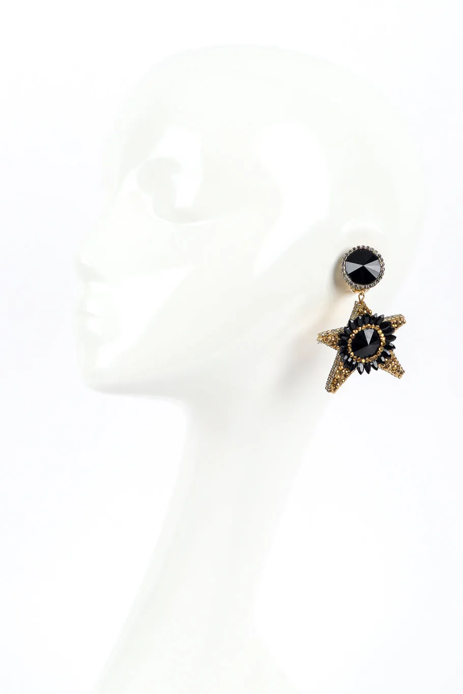 Crystal Rhinestone Star Drop Earrings