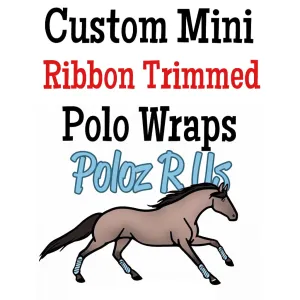 Custom Miniature Ribbon Polo Wraps - MINI Sized