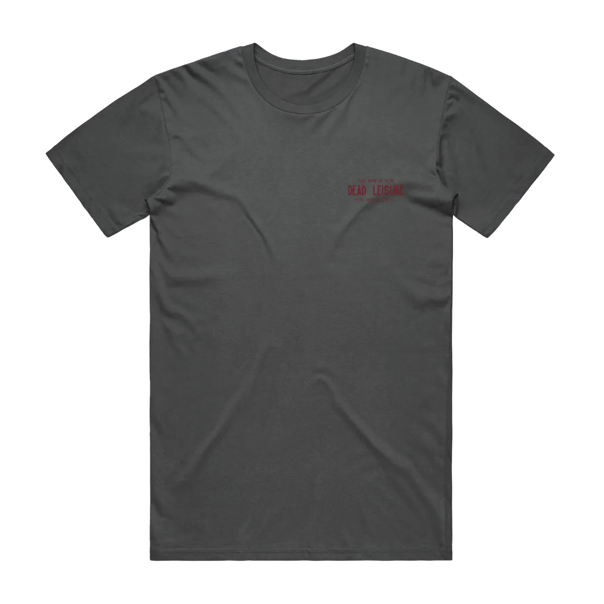 DEAD LEISURE TIME IS CRUEL TEE - CHARCOAL