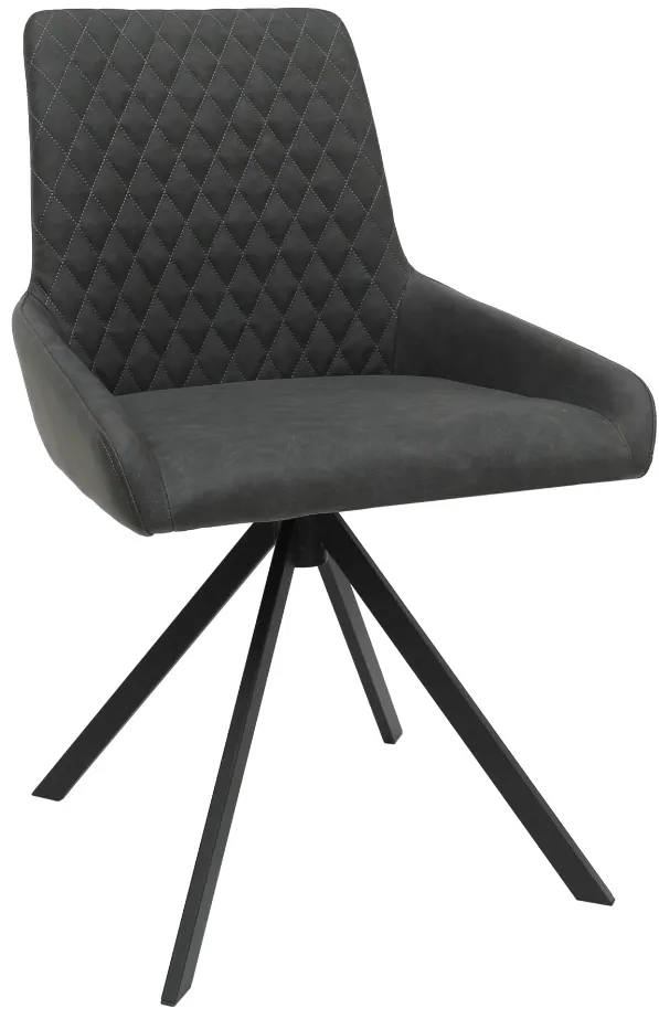 Delta Grey PU Wipe Clean Dining Chair