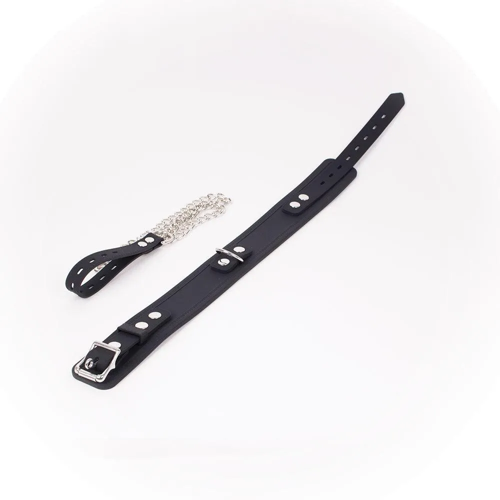 DeLuxe Collar Van Siliconen - Zwart