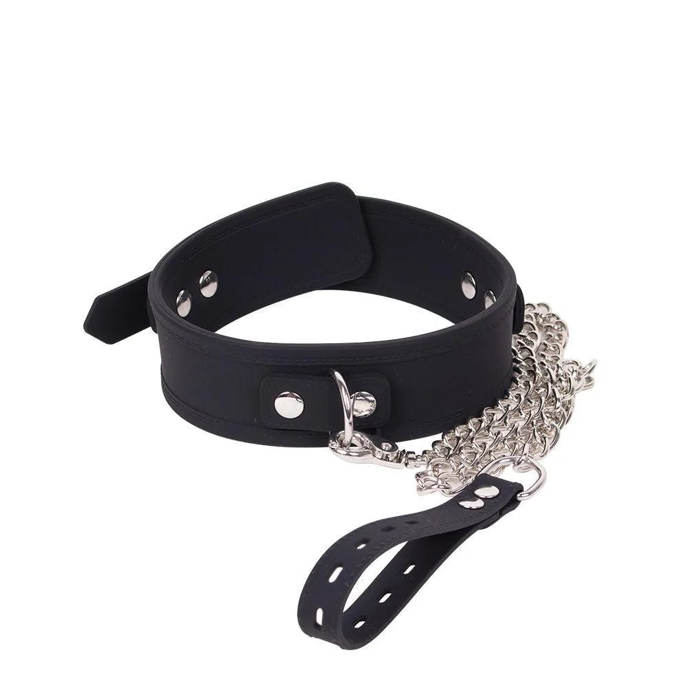 DeLuxe Collar Van Siliconen - Zwart