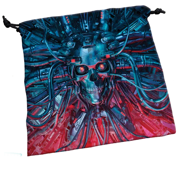Deluxe Dice Bag Cyberskull