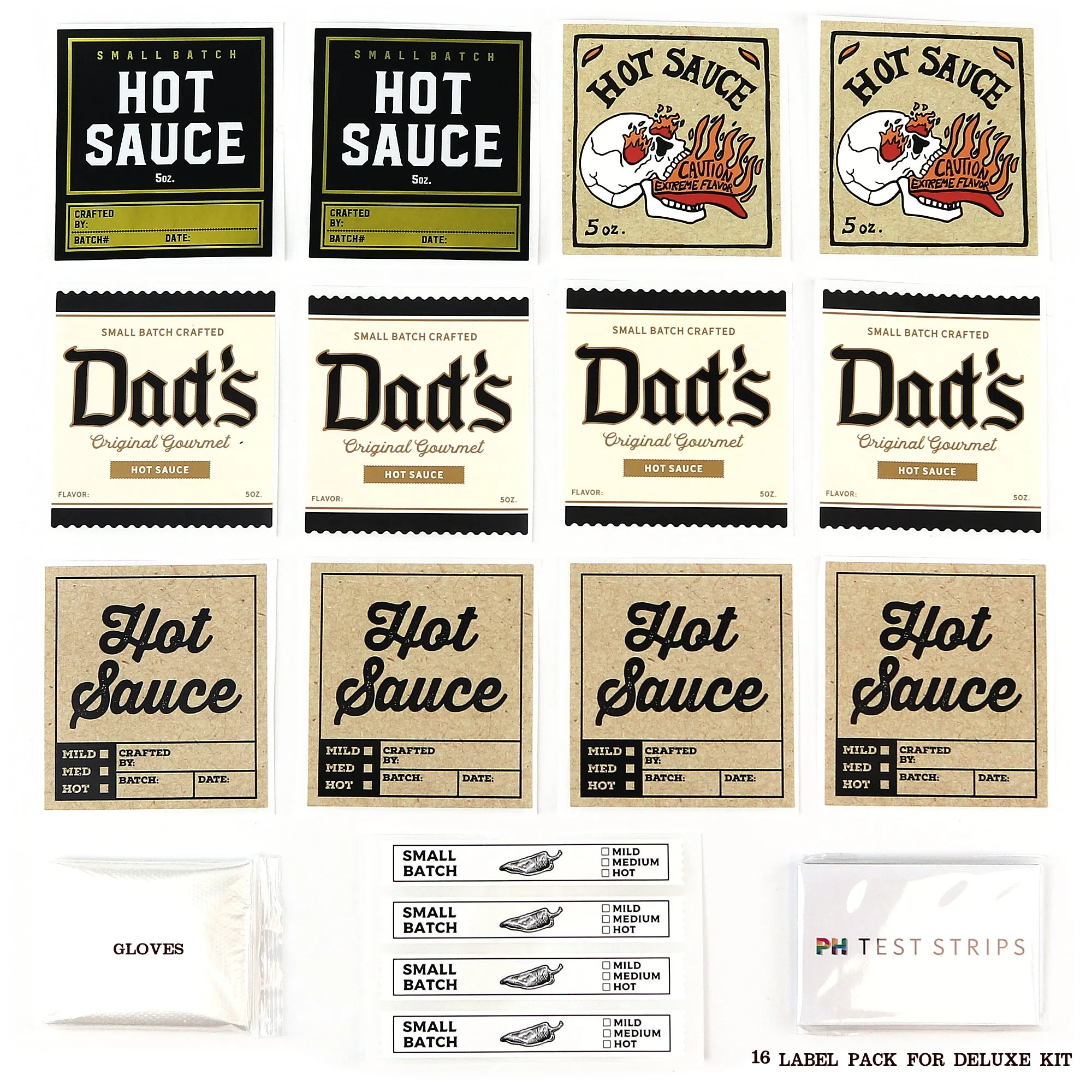 Deluxe Hot Sauce Kit, Chili Peppers, Gourmet Spice Blend, Bottles, Make your own homemade hot sauce | Corporate gifts