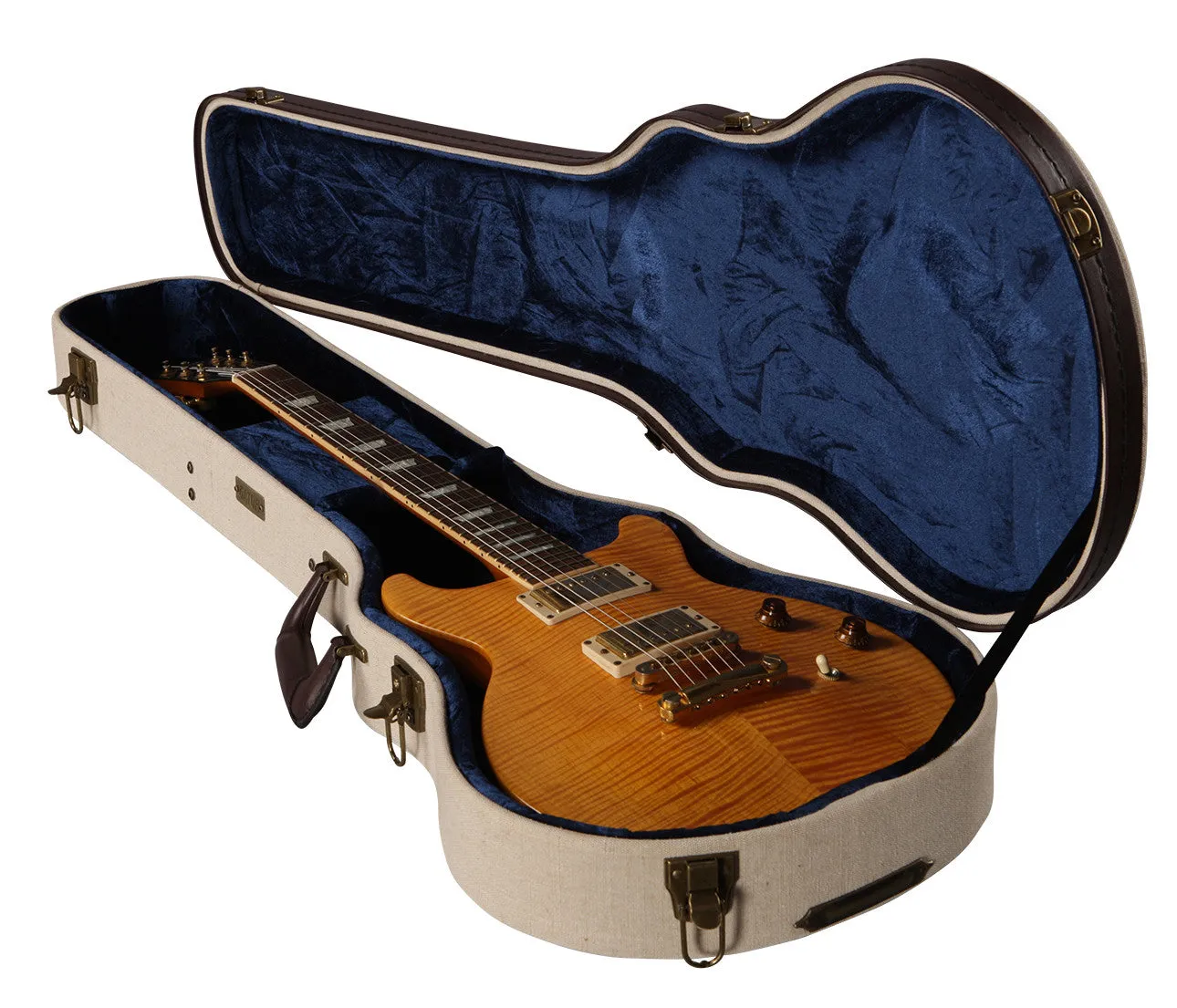 Deluxe Wood Case for Les Paul Style Guitars