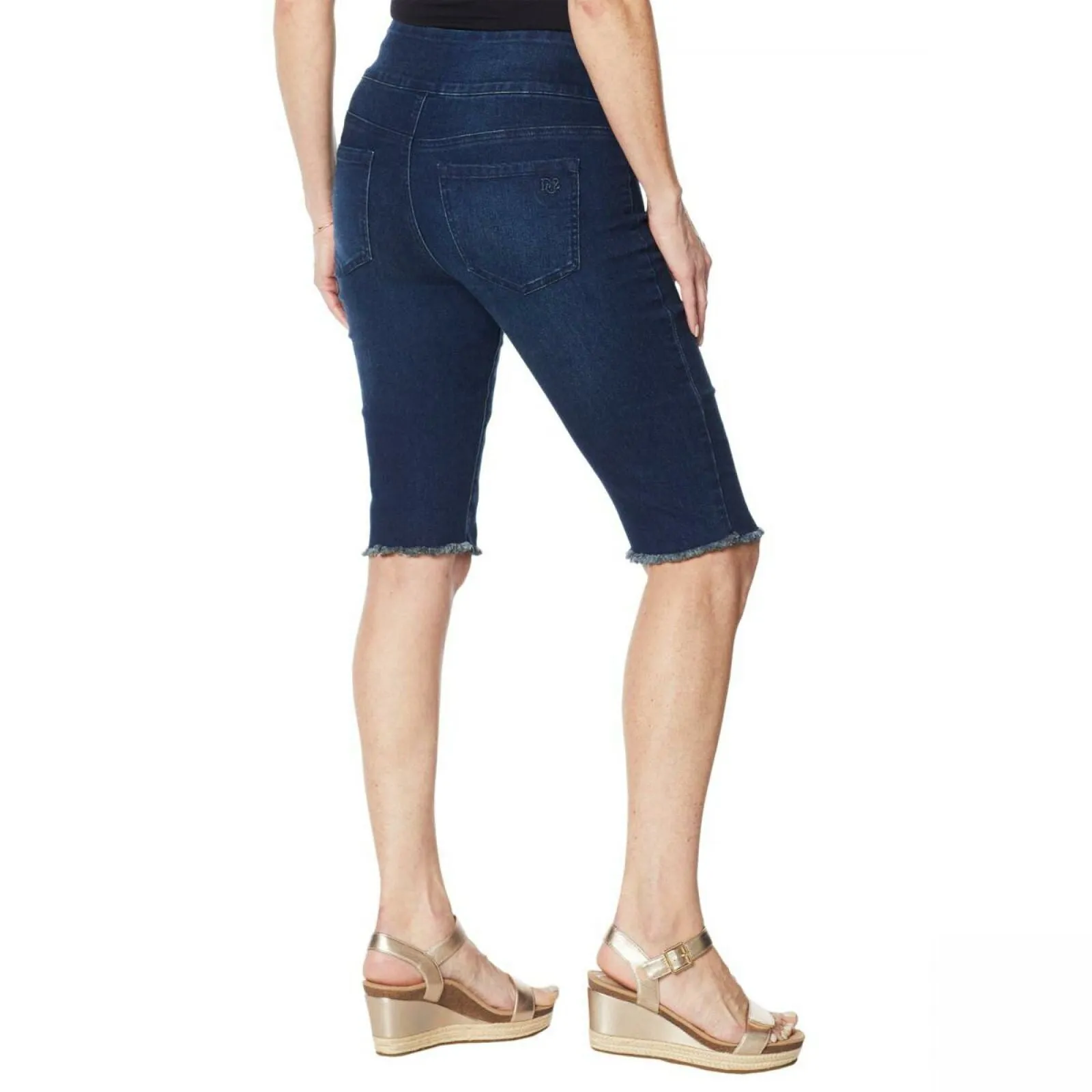 DG2 by Diane Gilman Women's Petite Classic Stretch Pull On Bermuda Shorts