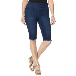 DG2 by Diane Gilman Women's Petite Classic Stretch Pull On Bermuda Shorts