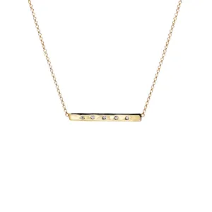 Diamond Bar Necklace