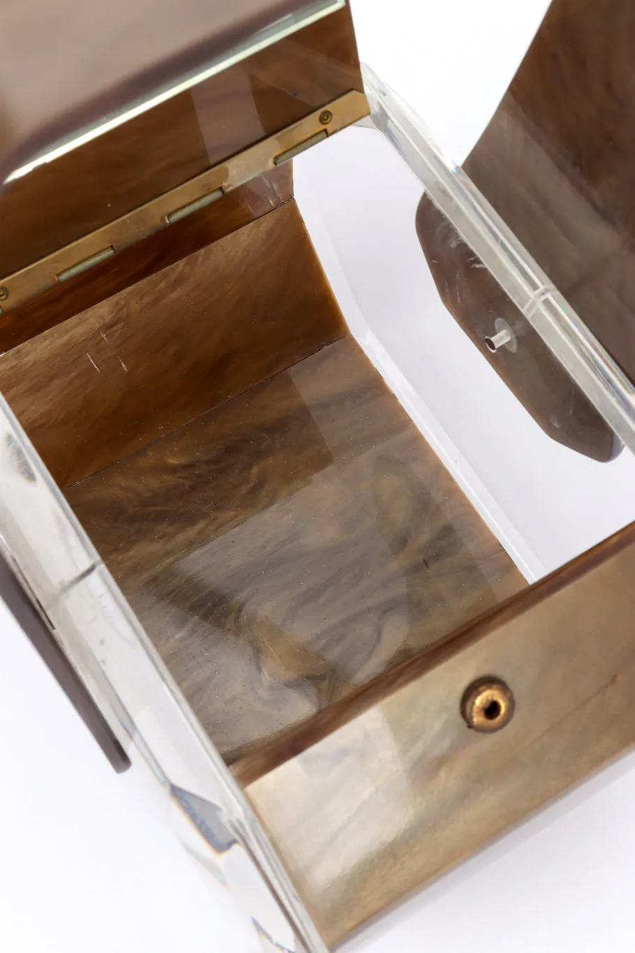 Diamond Octagon Lucite box Bag