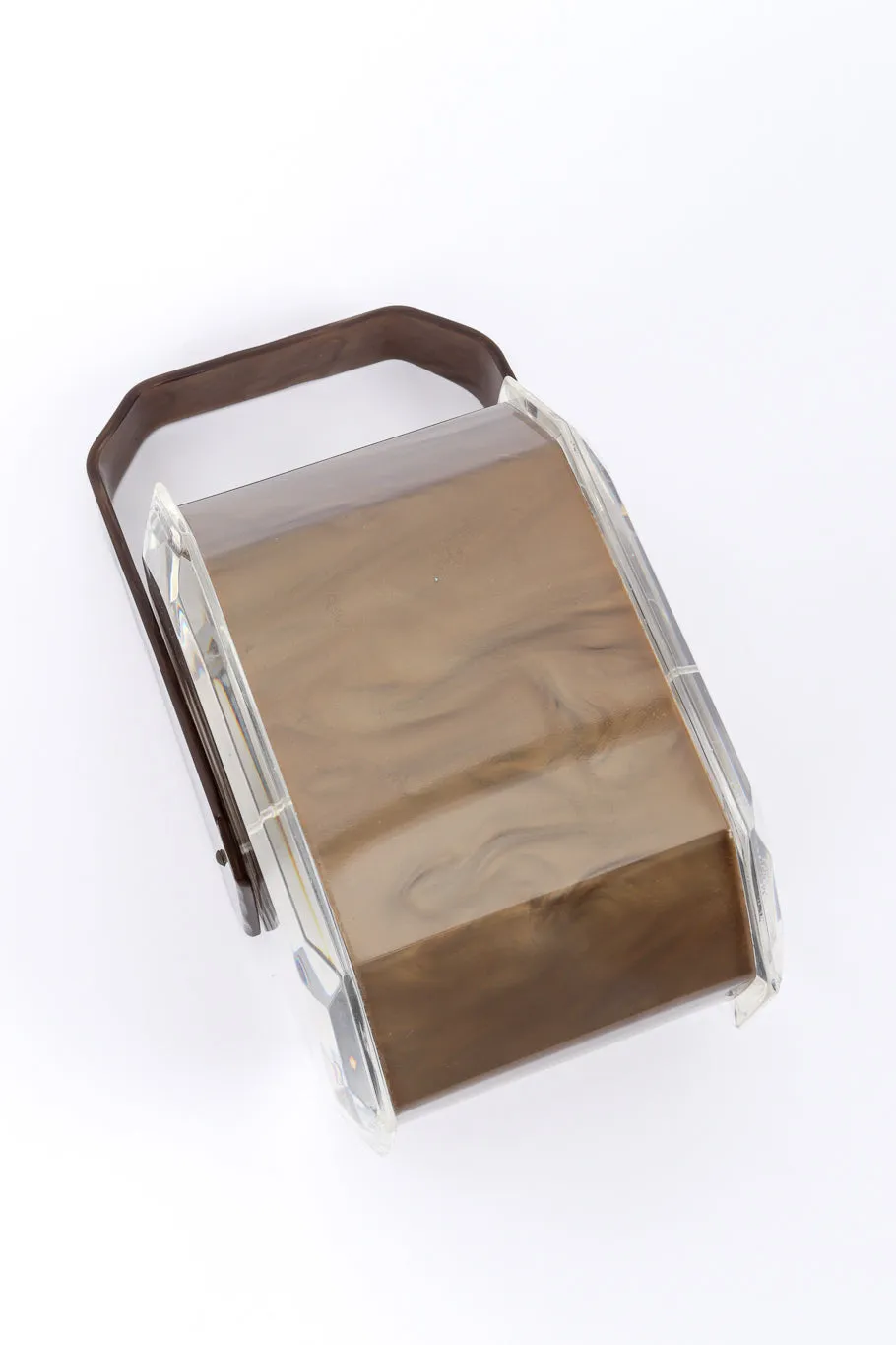 Diamond Octagon Lucite box Bag