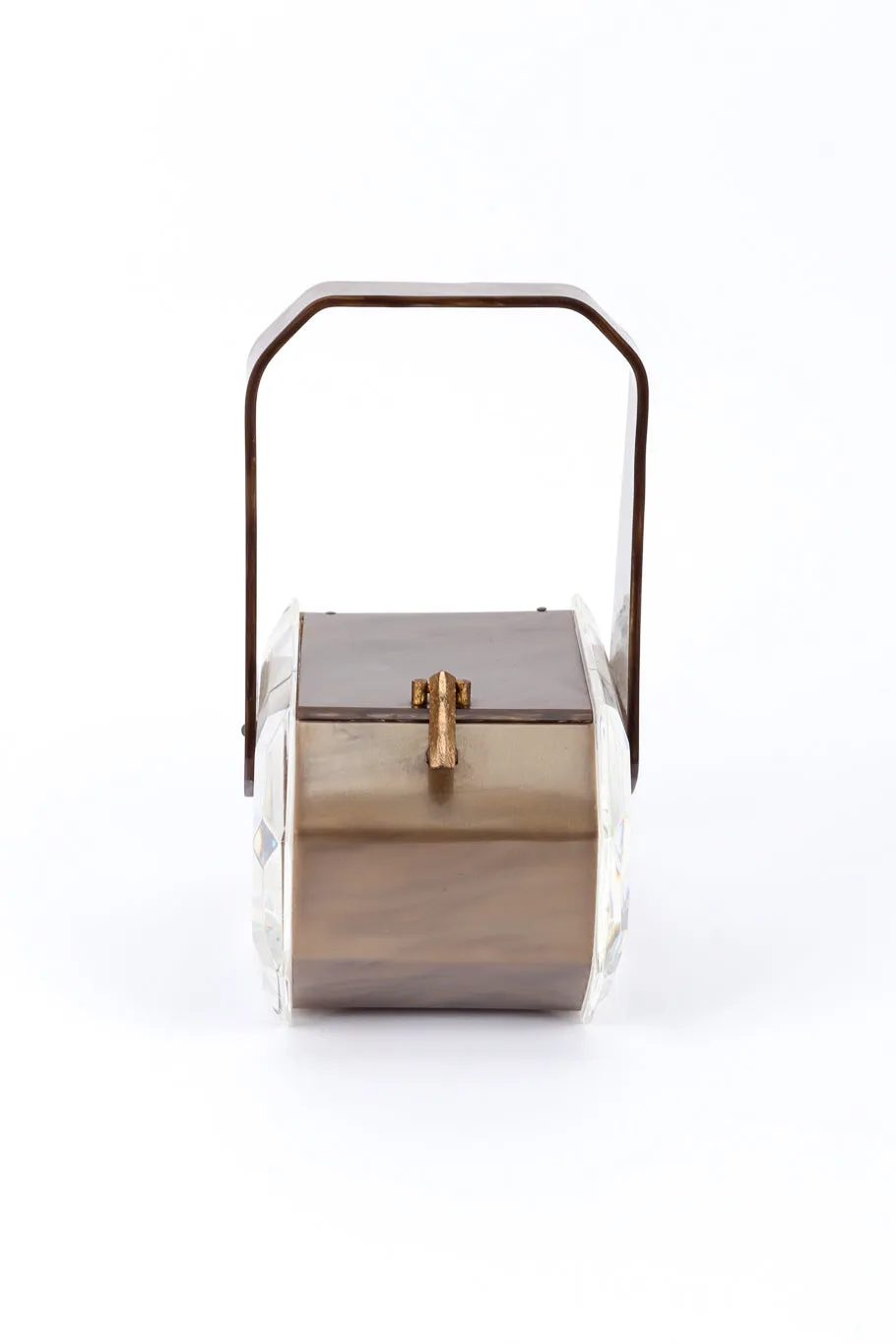 Diamond Octagon Lucite box Bag