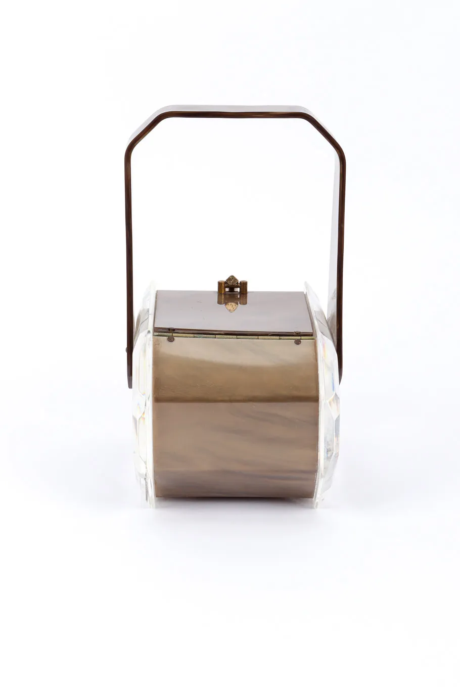 Diamond Octagon Lucite box Bag