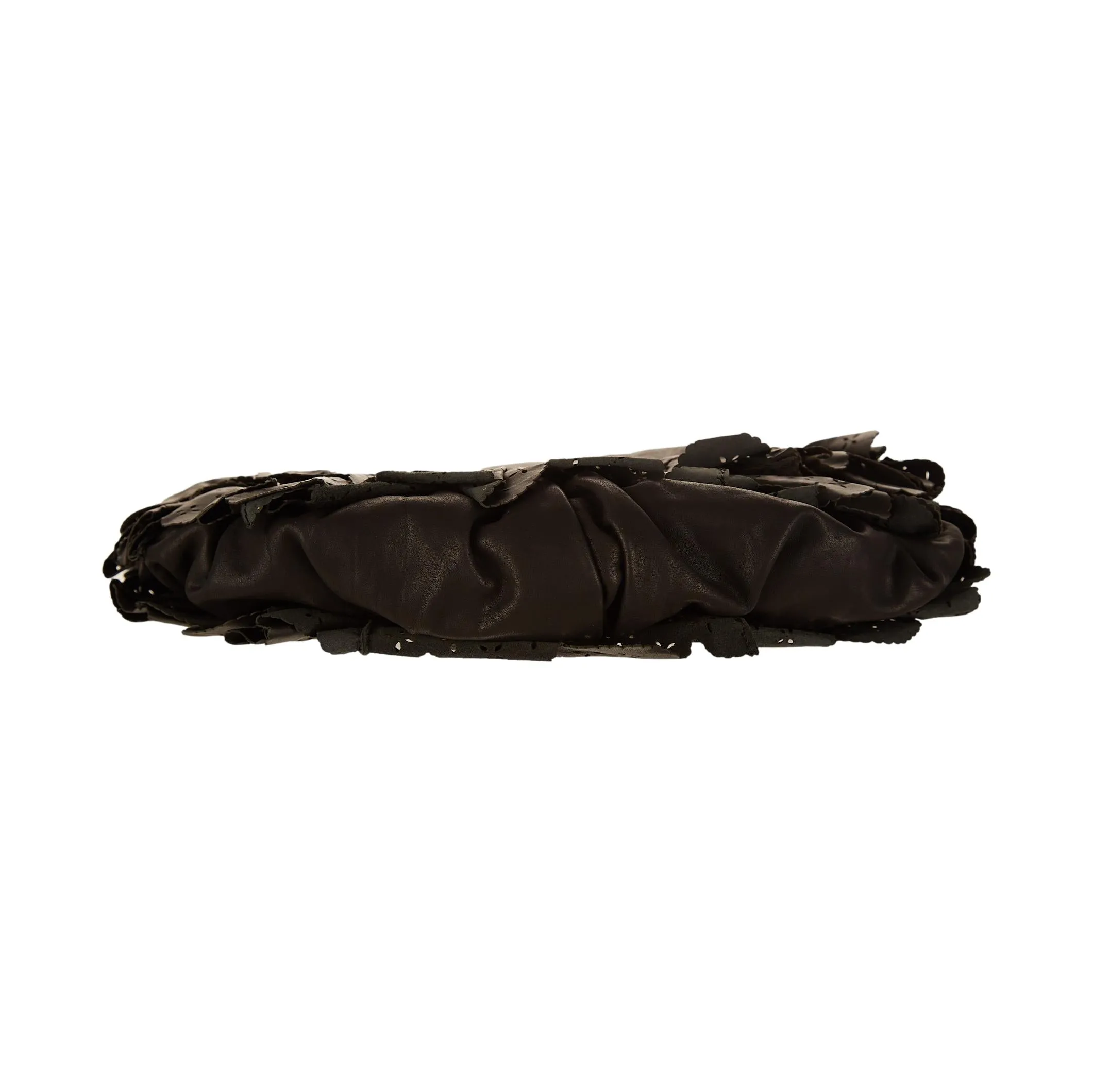 Dior Black Ruffled Shoulder Bag