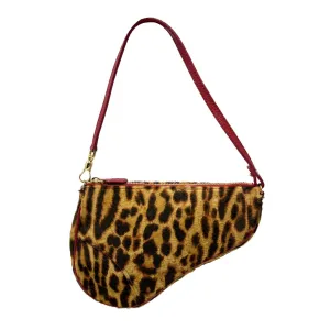 Dior Cheetah Print Mini Saddle Bag