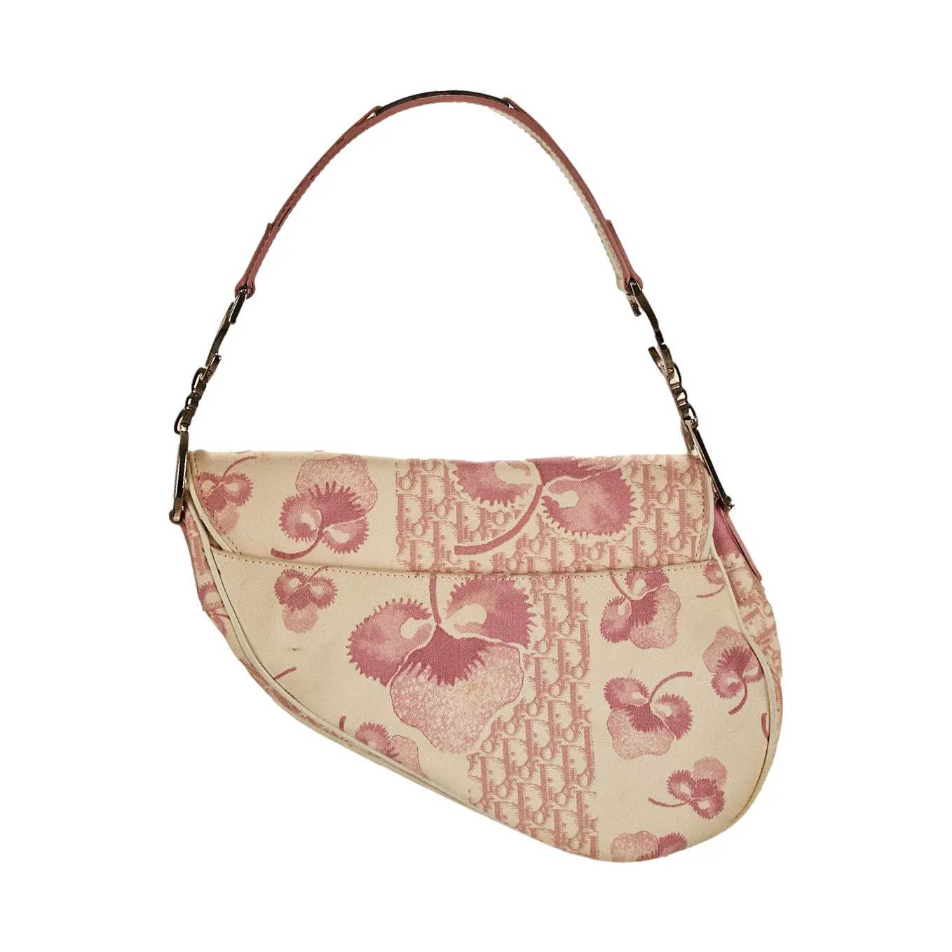 Dior Pink Cherry Blossom Saddle Bag