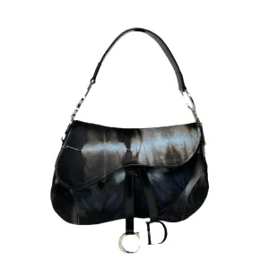 Dior Tie-Dye Calfhair Saddle Bag