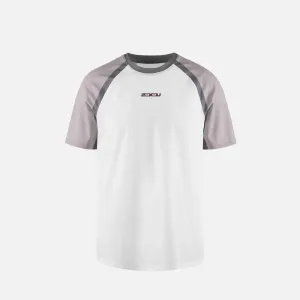 District Vision   2XU Ultralight Desert Tee - White/Carbon