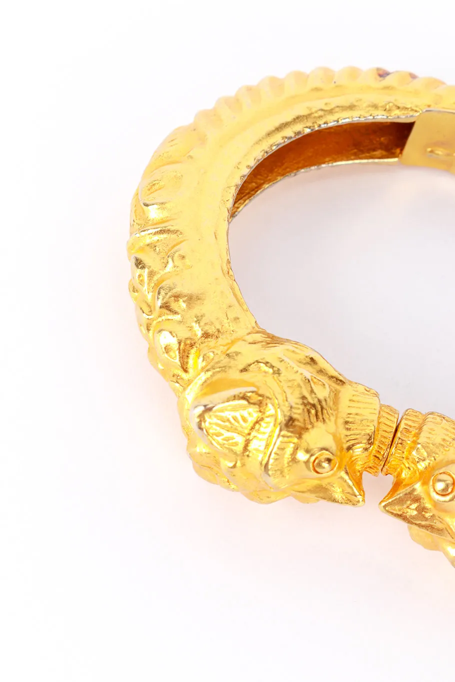 Double Foo Dog Head Bangle