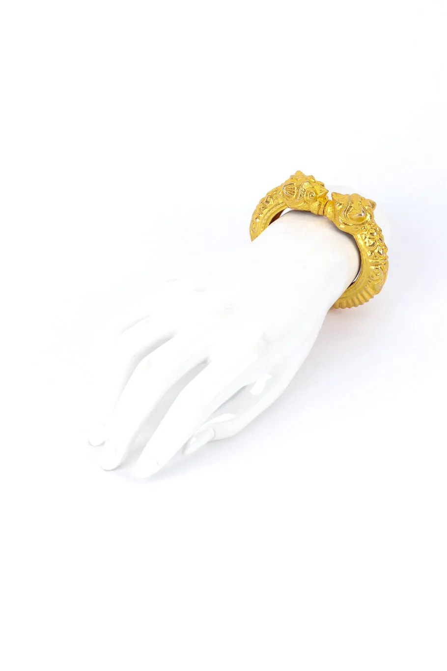 Double Foo Dog Head Bangle