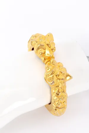 Double Foo Dog Head Bangle