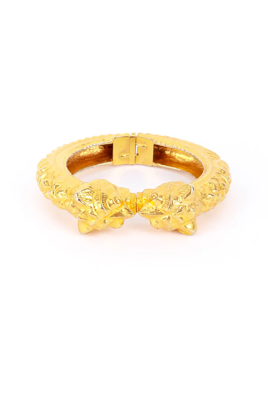 Double Foo Dog Head Bangle