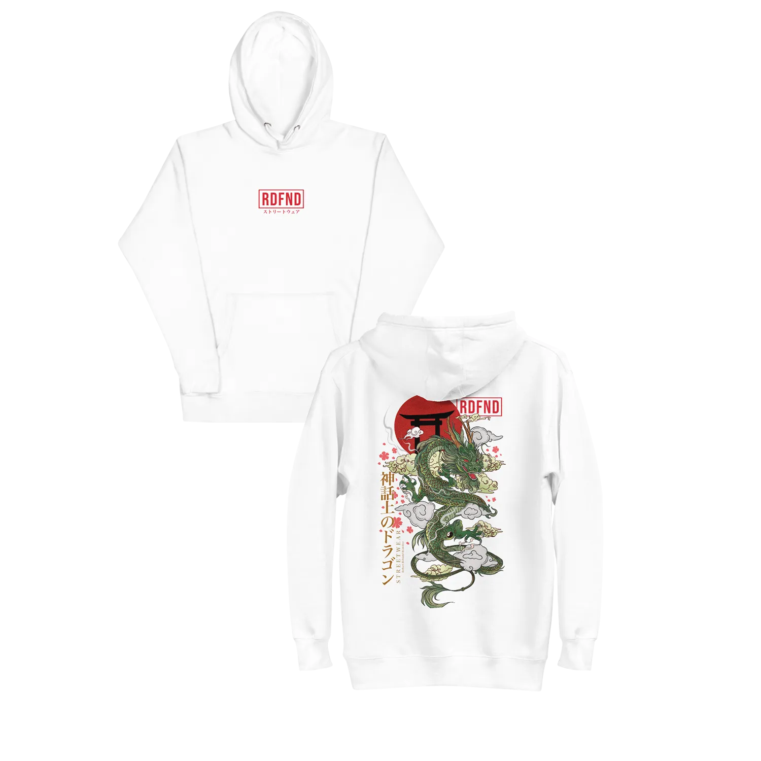 Dragon Hoodie White