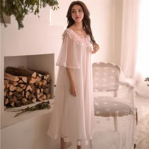 Dreamy Sheer Chiffon Margaret Lawton Nightgown