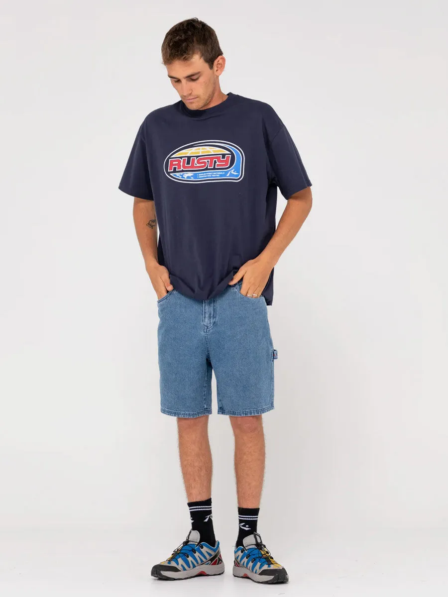 Dungaree Relaxed Denim Walkshort