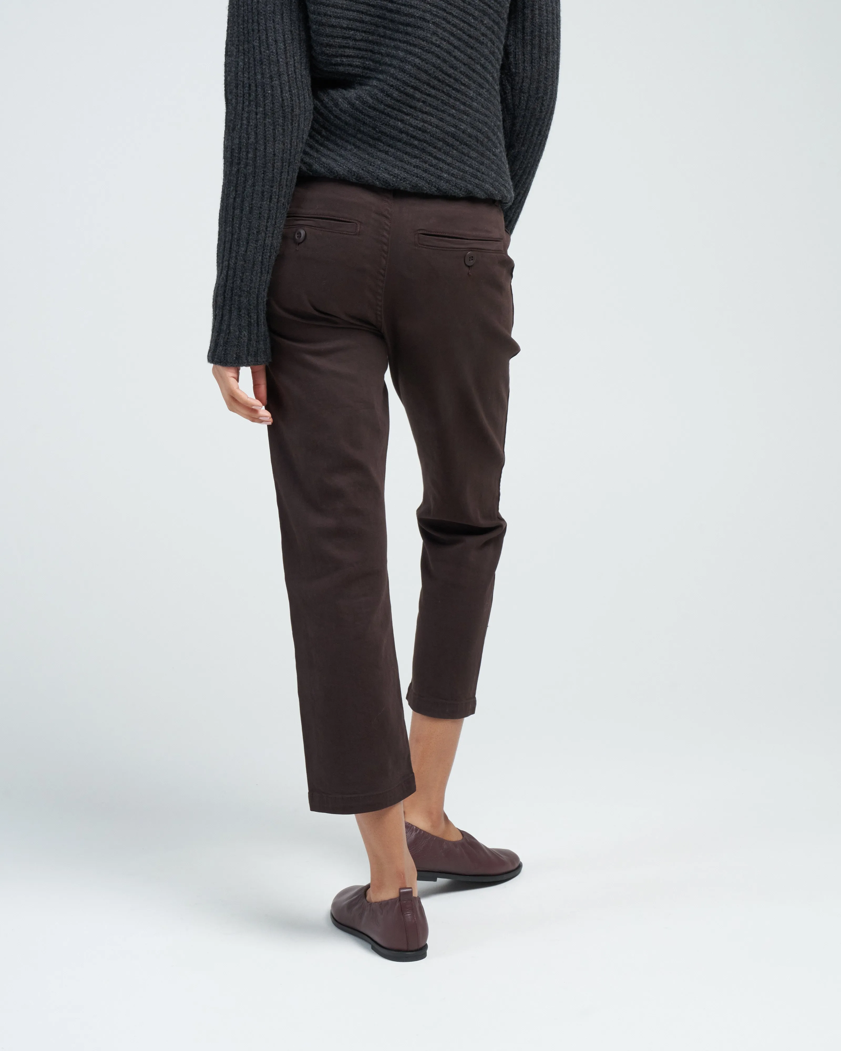 easy army trouser relaxed crop straight