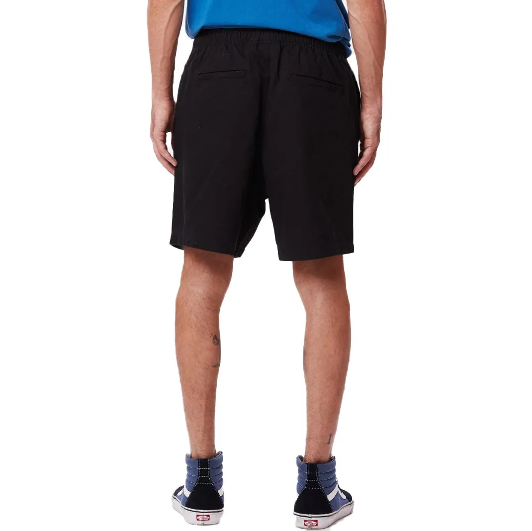Easy relaxed twill short black