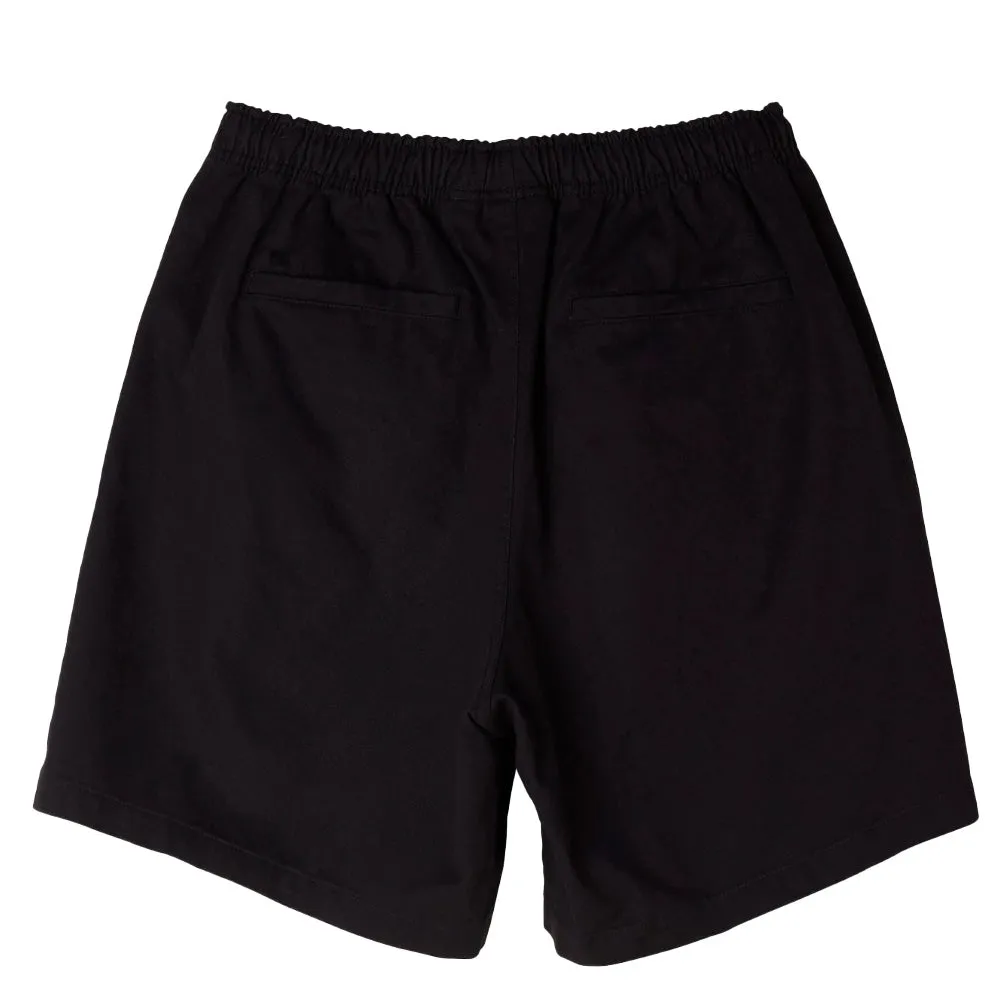 Easy relaxed twill short black