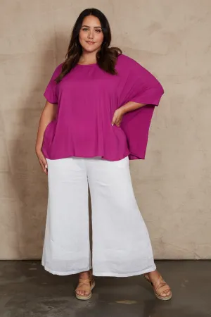 Eb & Ive Alma Relaxed Top - Orchid