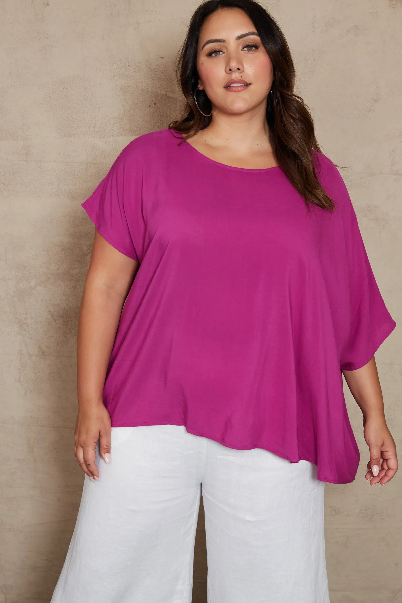 Eb & Ive Alma Relaxed Top - Orchid