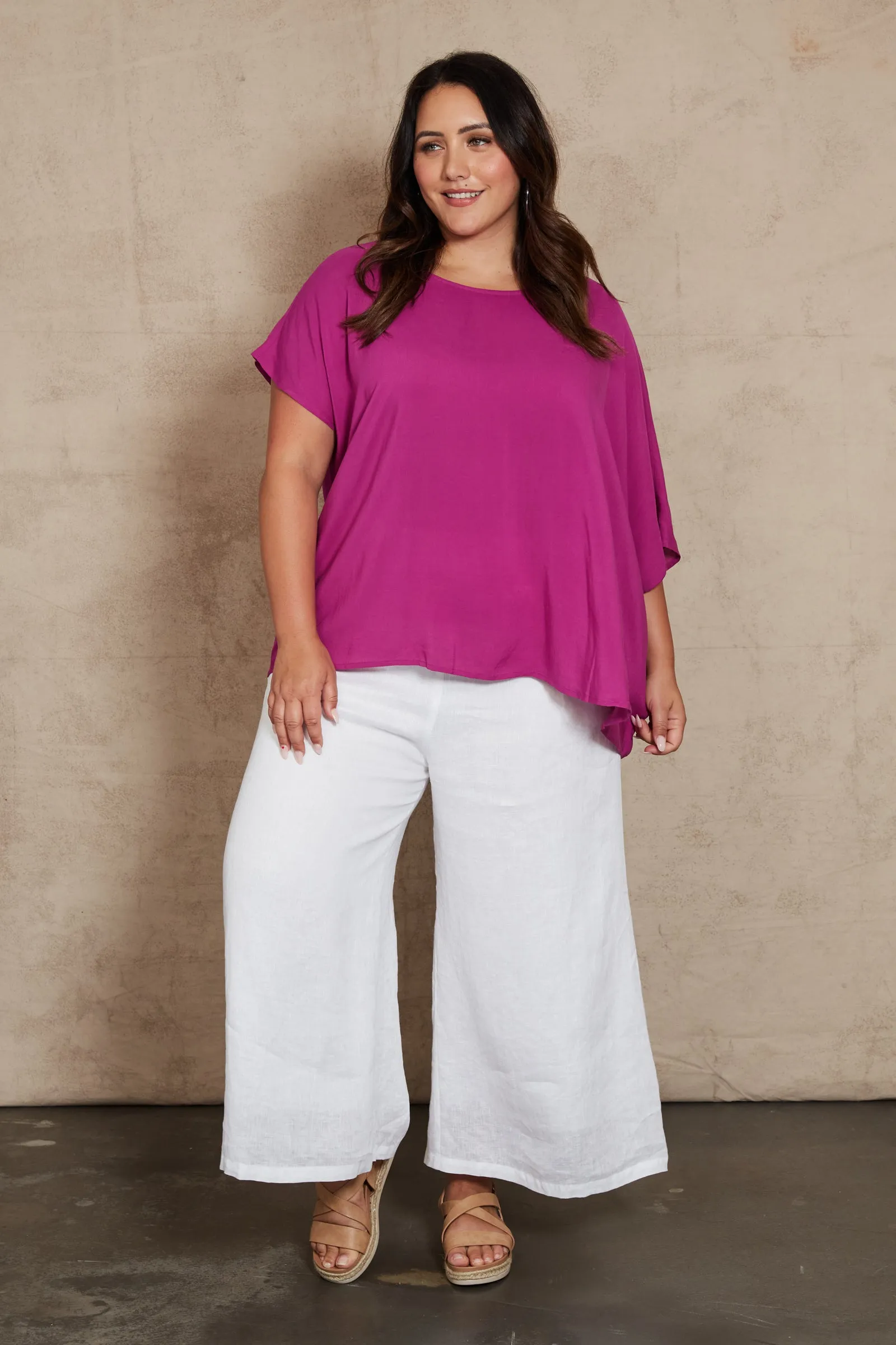 Eb & Ive Alma Relaxed Top - Orchid