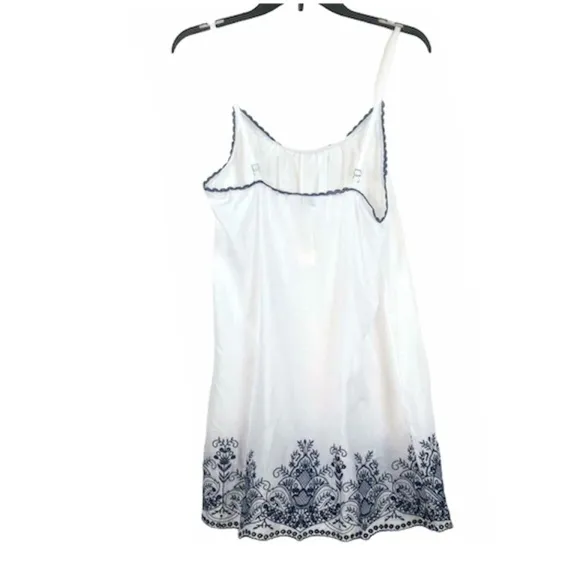 Embroidered Cotton Chemise Nightgown  Wrap Set NWT