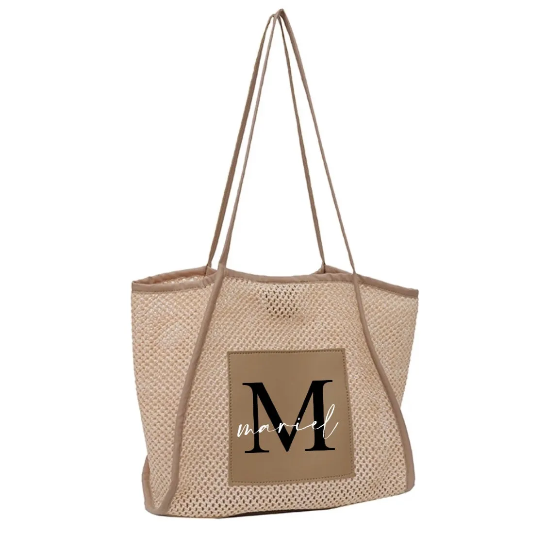 Embroidered Knitted Bag