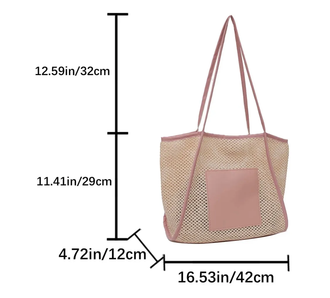 Embroidered Knitted Bag
