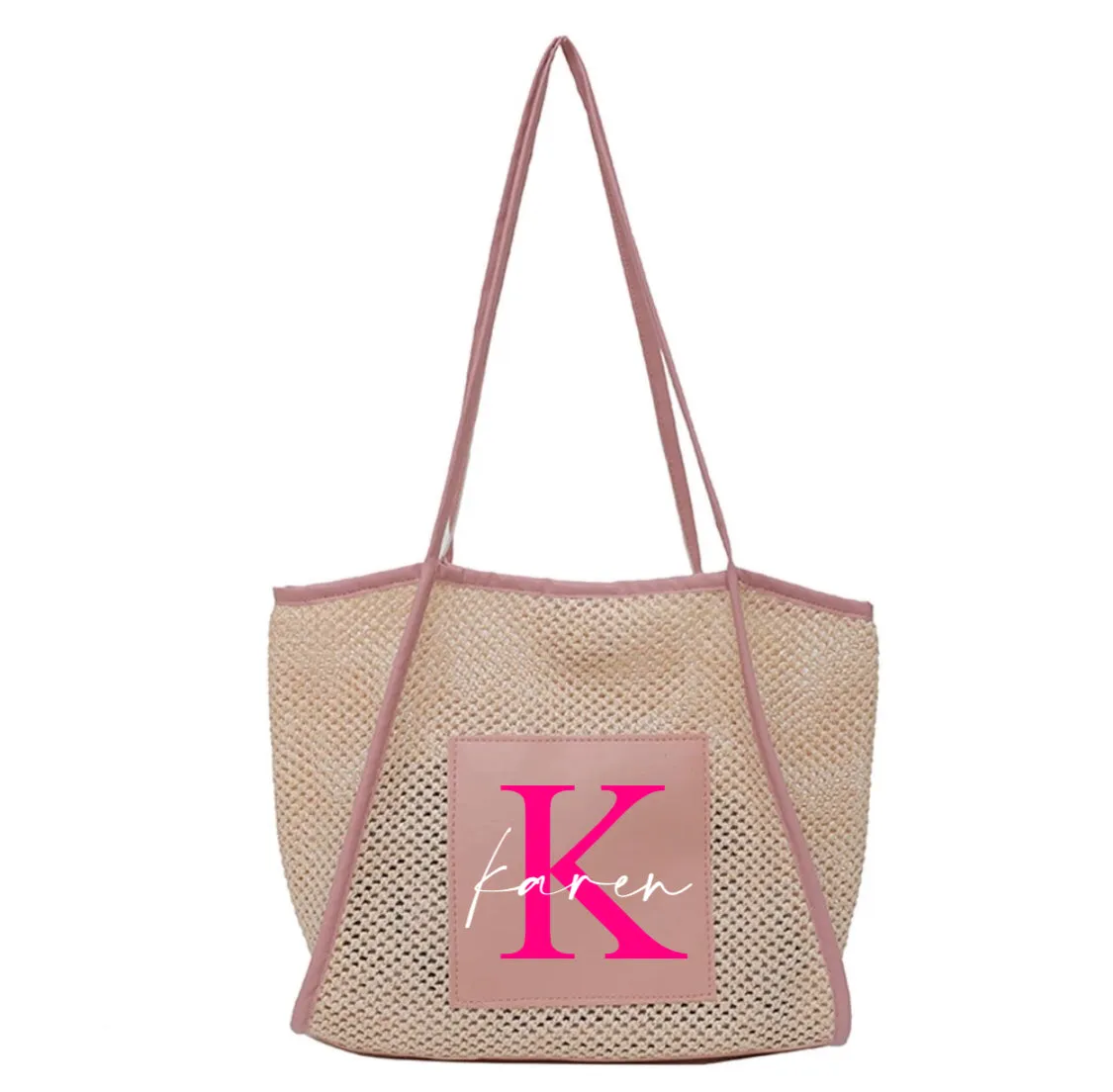 Embroidered Knitted Bag