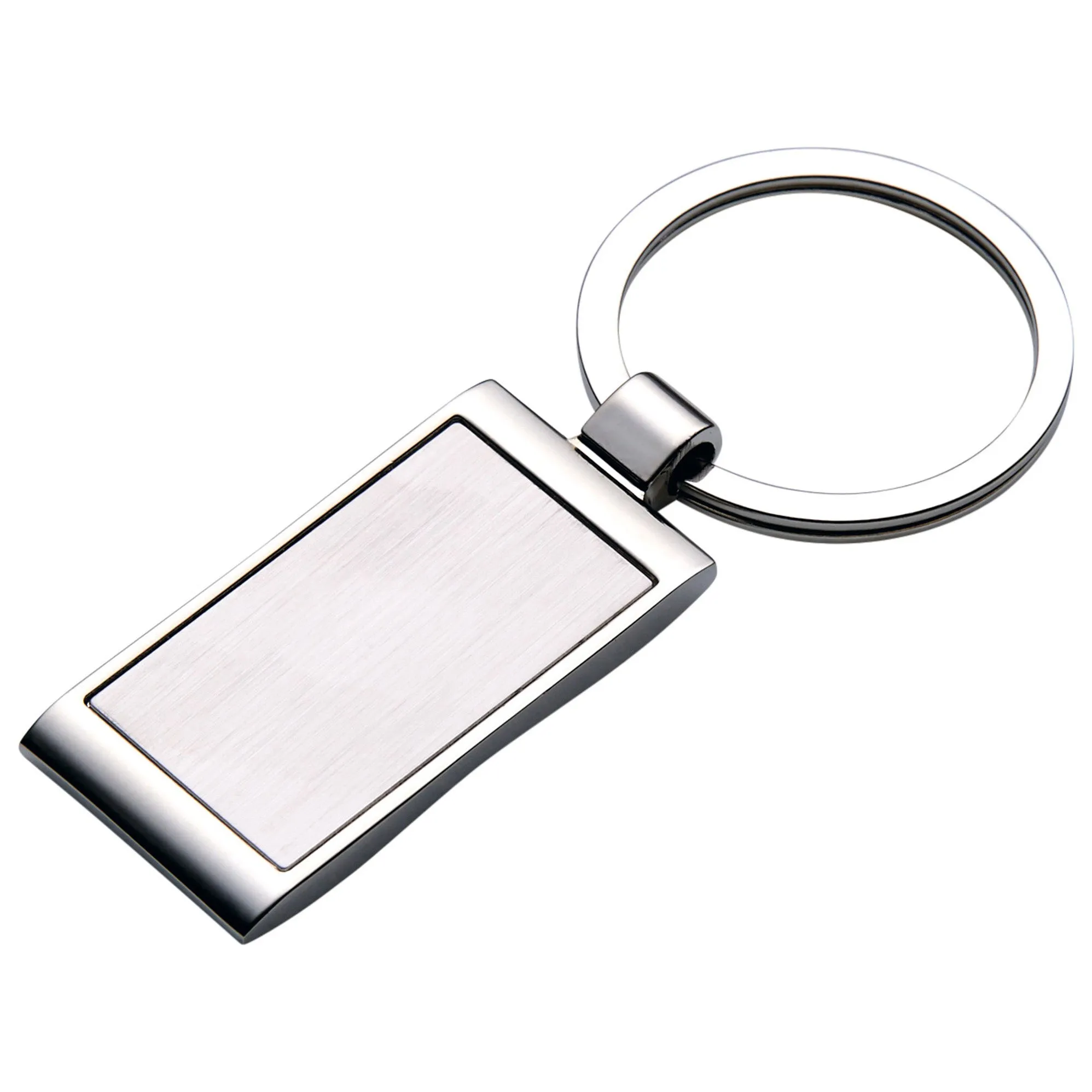 Engravable Rectangle Plain Keyring